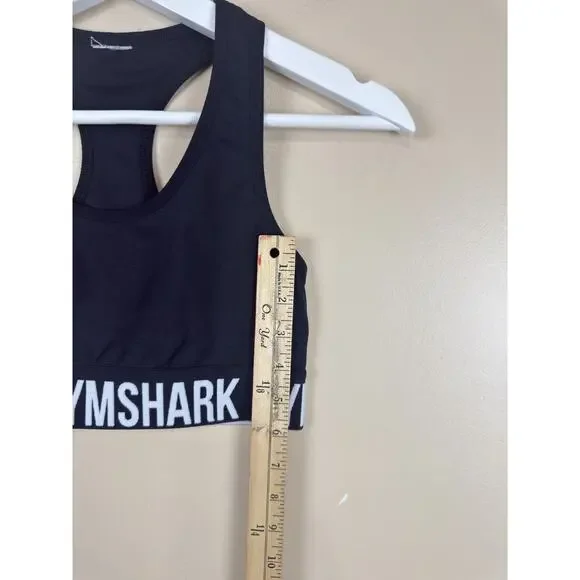 Gymshark Black Racerback Sports Bra Women’s Approx XS/S – Workout Fitness - Picture 7 of 7